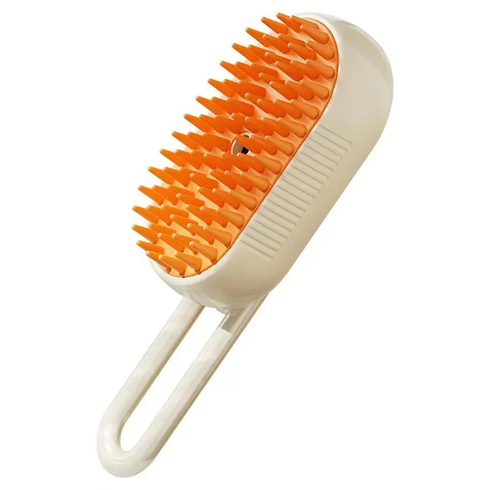 3-in-1 Steamy Silicone Massage Grooming Brush for Cats and Dogs