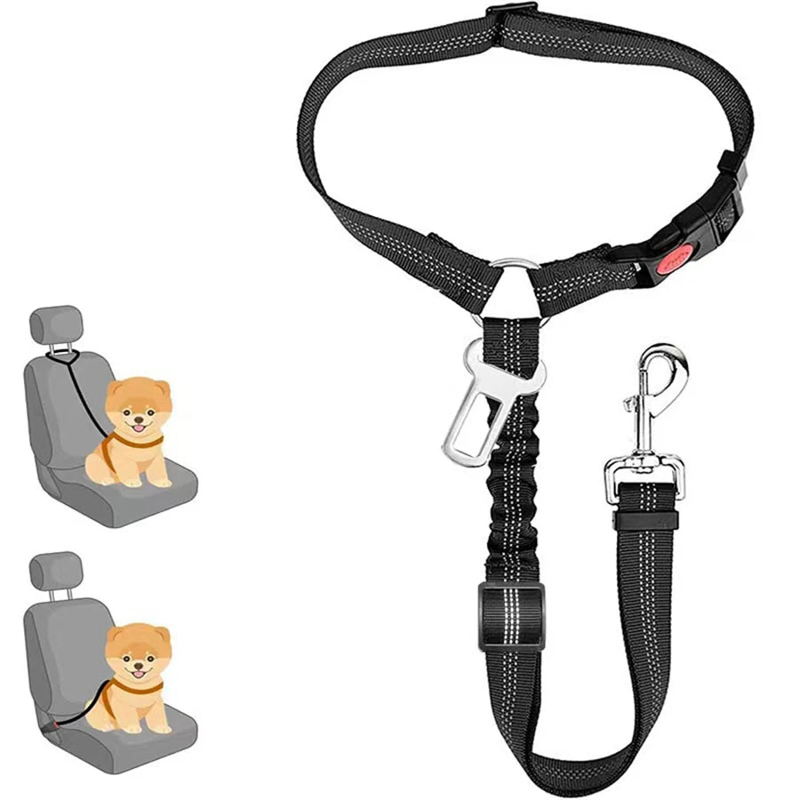 Dog car seat belt adjustable