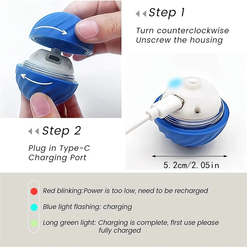 Smart Jumping Ball for Dogs, Toy Ball Electronic Interactive