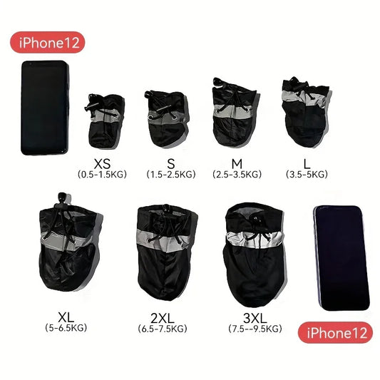 4 Pcs Waterproof Dog Shoes - Non-Slip Rain Boots for Pets