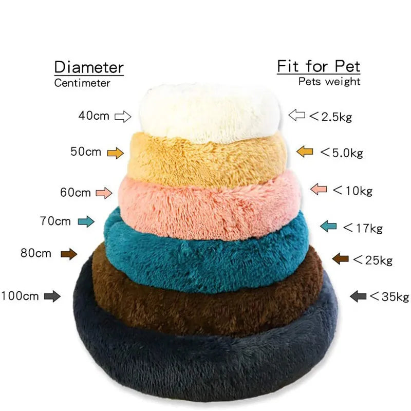 Round Pet Bed for Large Dog Bed Super Soft