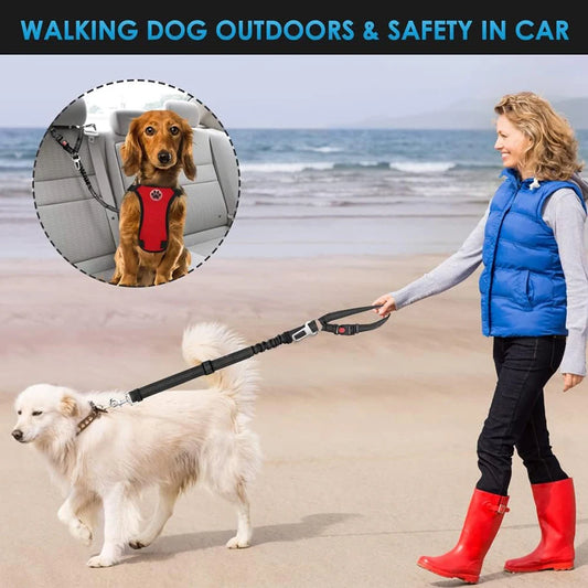 Dog car seat belt adjustable